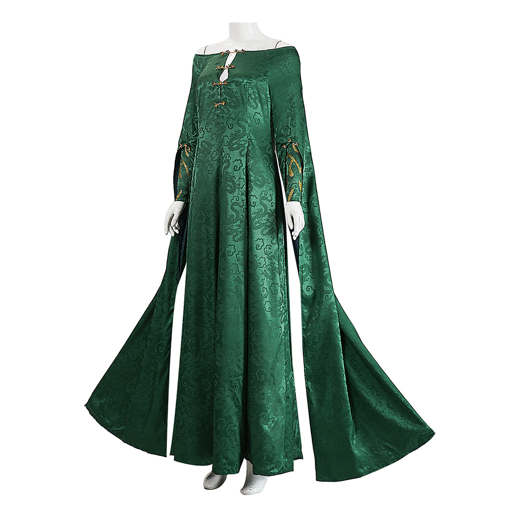 House of the Dragon Season 3 Alicent Hightower Women Green Dress Halloween Carnival Cosplay Costume