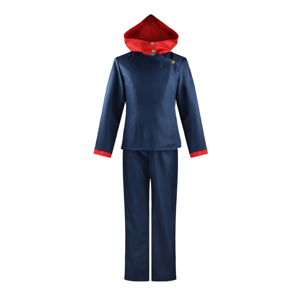 Yuji Itadori Black Outfit Halloween Carnival Cosplay Costume