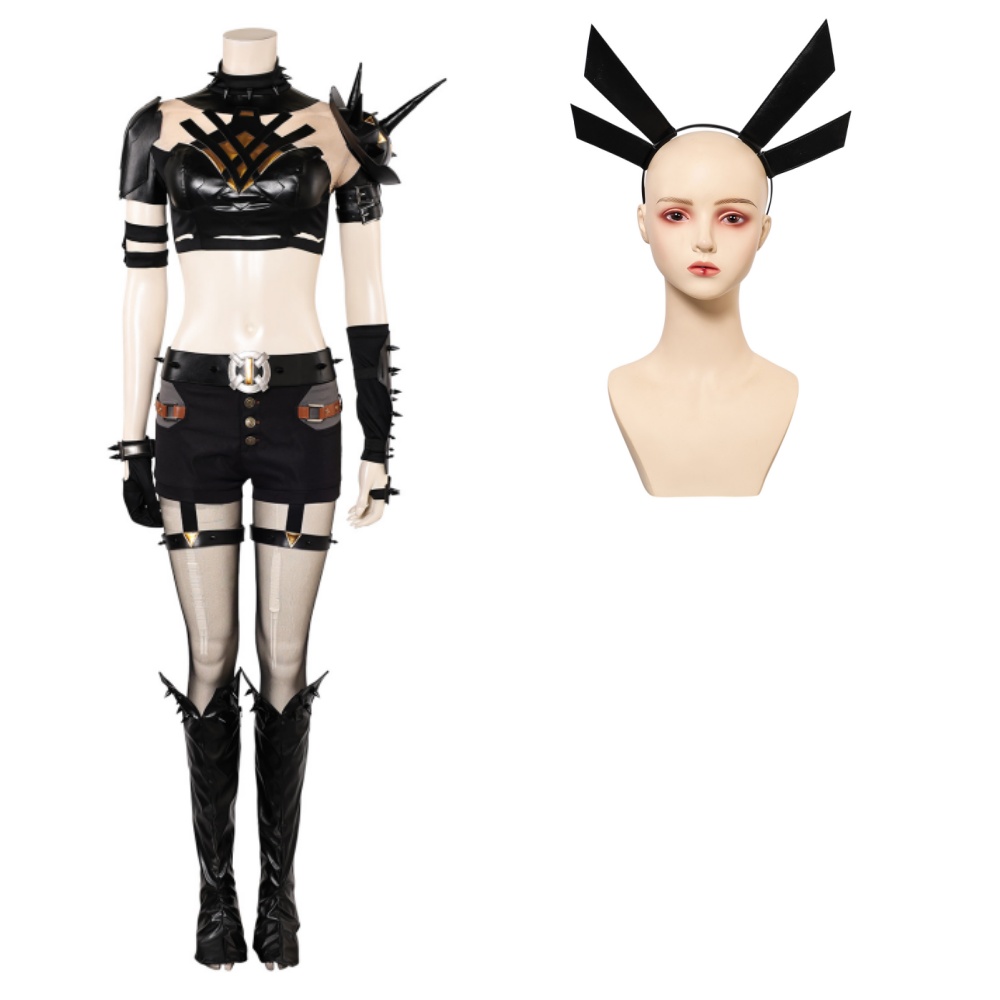 Rivals Magik Women Black Outfits Halloween Carnival Cosplay Costume