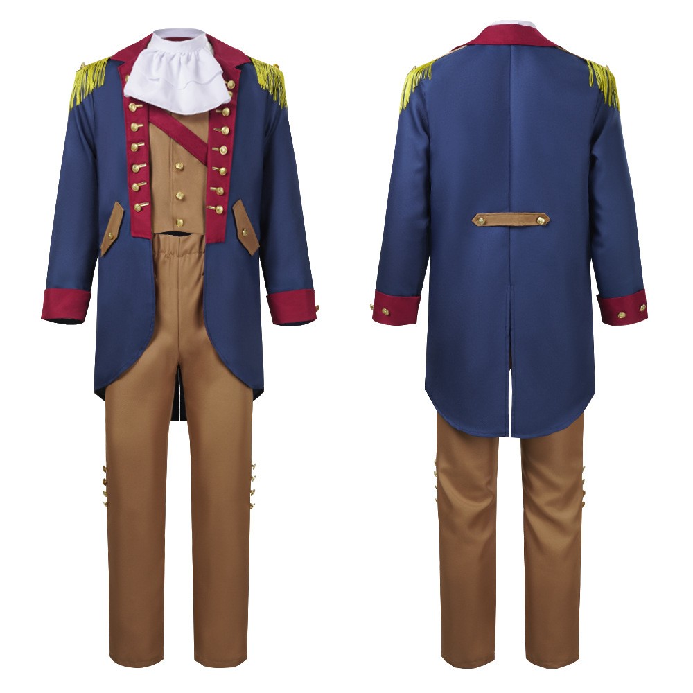President George Washington Blue Outfit Halloween Carnival Cosplay Costume