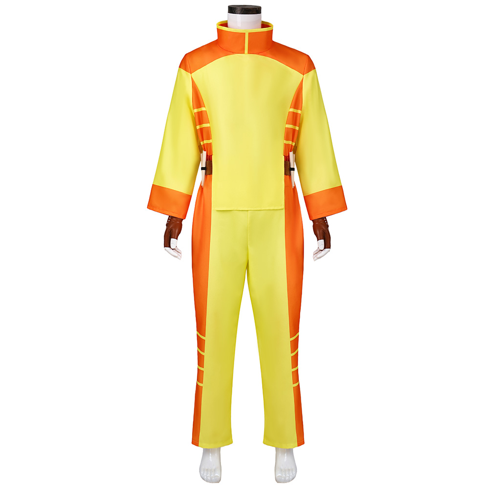 Invincible Rex Splode Yellow Outfit Halloween Carnival Cosplay Costume