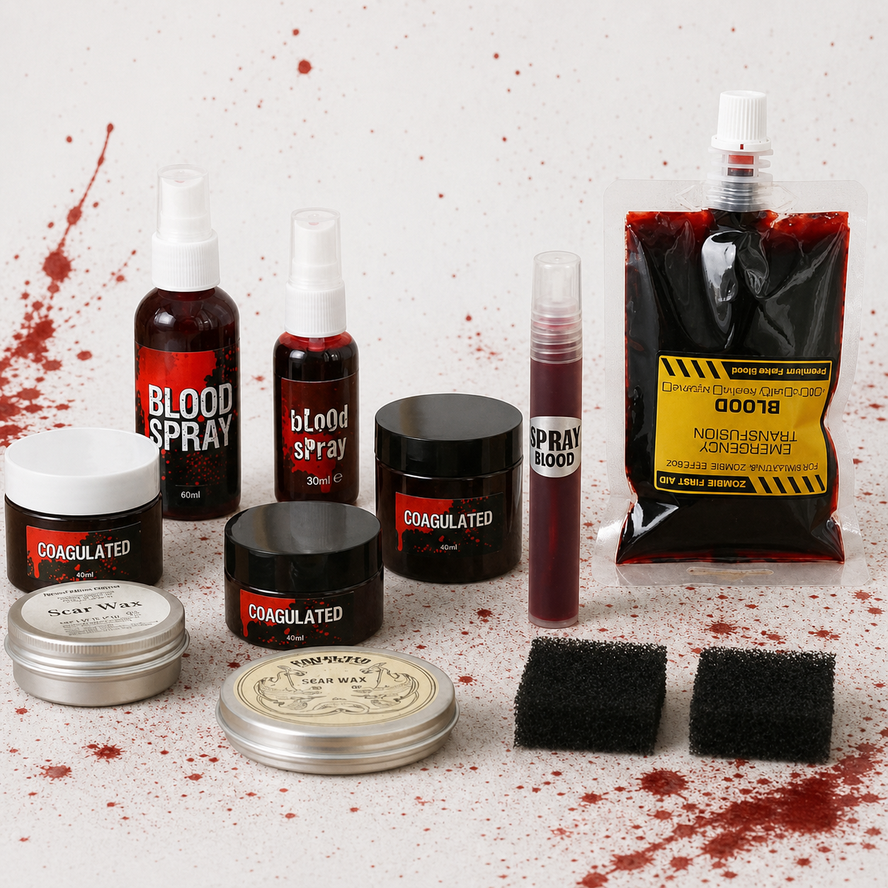 Halloween Skin Wax & Fake Blood Cream – Simulation Wound, War Damage, Vampire Cosplay Makeup Props