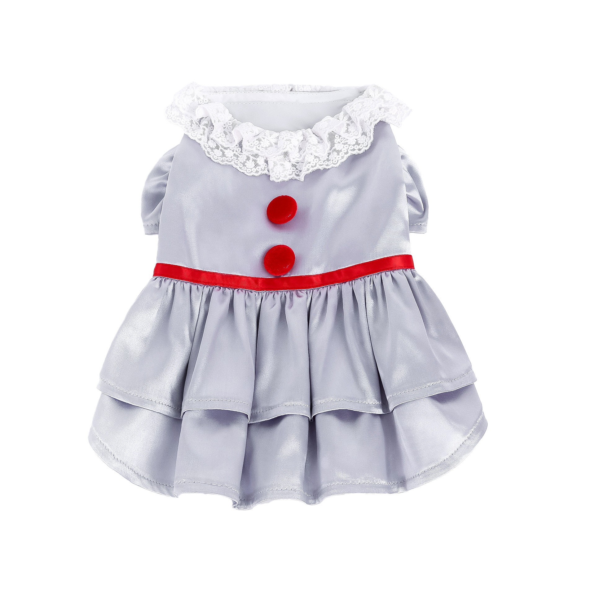 IT Pennywise Pet Dog Outfits Cosplay Costume Halloween Carnival Suit