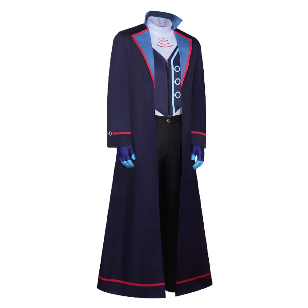 Hazbin Hotel Vox Blue Outfit Halloween Carnival Cosplay Costume