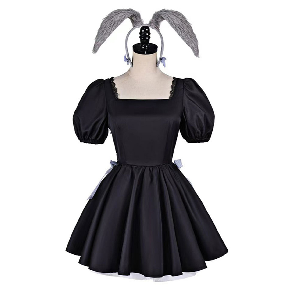 Alien Stage Sua Black Bunny Girl Dress Outfits Halloween Carnival Cosplay Costume