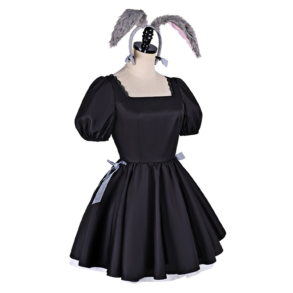 Alien Stage Sua Black Bunny Girl Dress Outfits Halloween Carnival Cosplay Costume