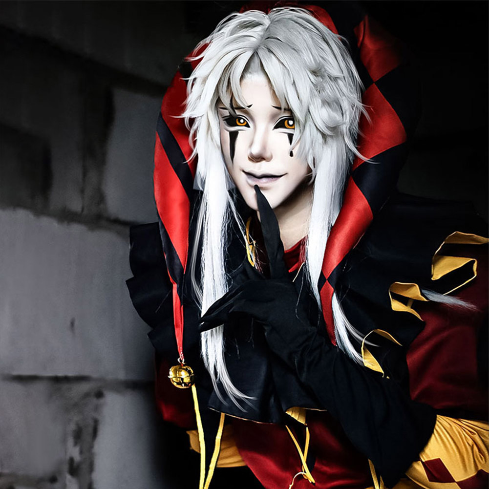 The Freak Circus Pierrot Outfit Halloween Carnival Cosplay Costume