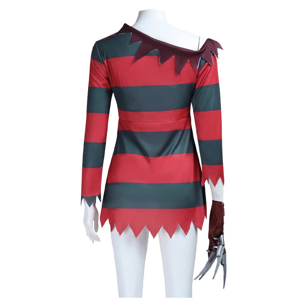 A Nightmare On Elm Street Freddy Krueger Red Classic Outfit Halloween Carnival Cosplay Costume