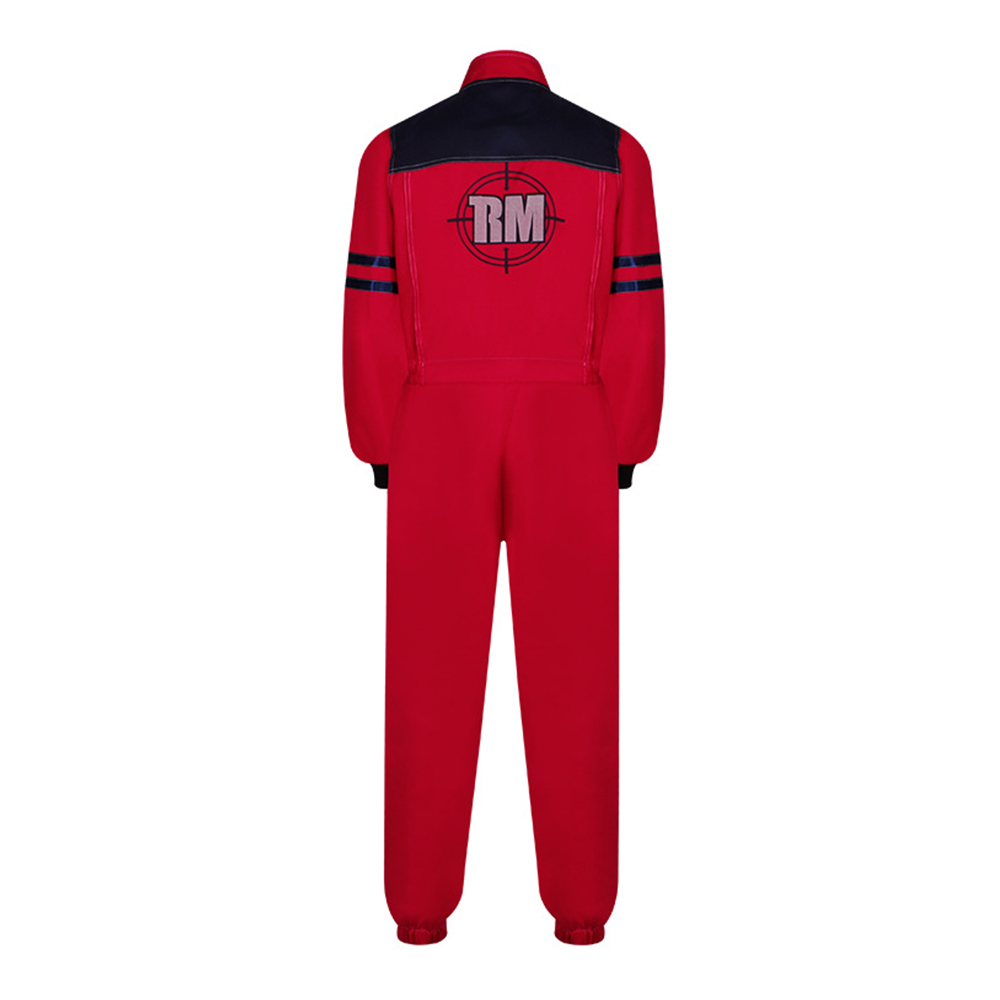 The Running Man Red Game Suit Jumpsuit Halloween Carnival Cosplay Costume