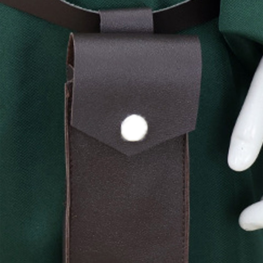 Dead Account Souji Enishiro Dark Green Outfit Halloween Carnival Cosplay Costume