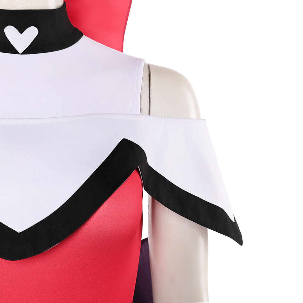 Hazbin Hotel Season 2 Kitty Red Clown Knit Set Outfit Halloween Carnival Cosplay Costume