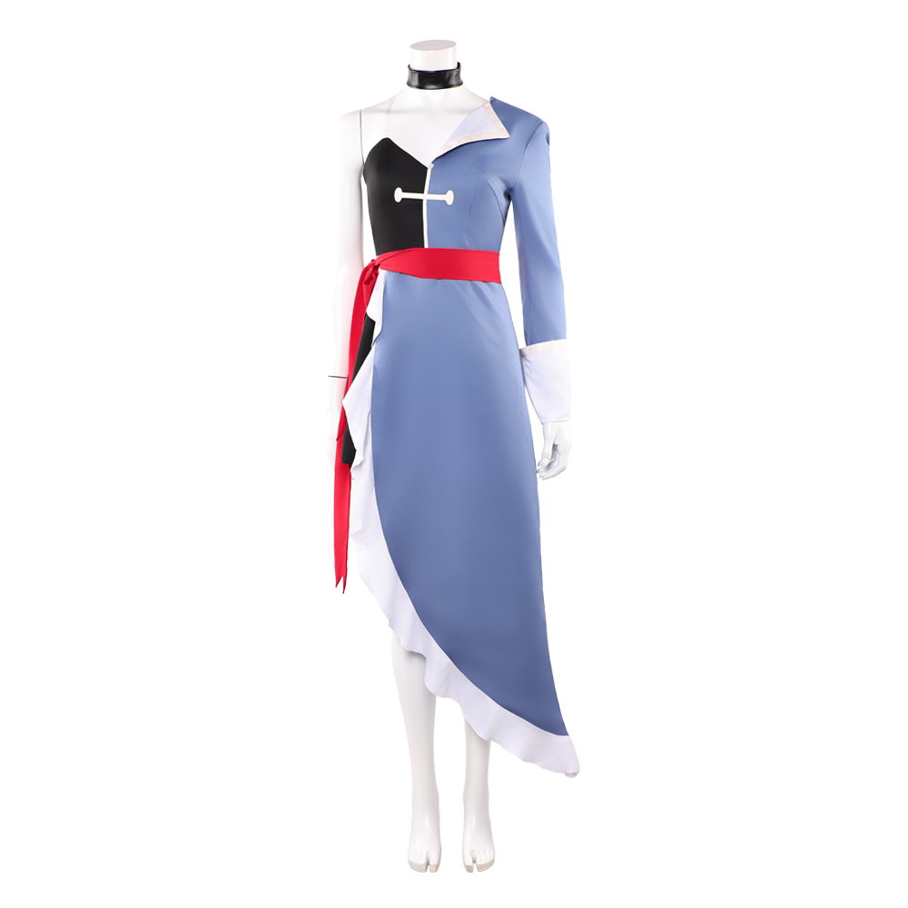 Hazbin Hotel Season 2 Vaggie Grey Dress Outfit Halloween Carnival Cosplay Costume