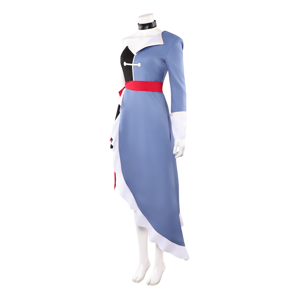Hazbin Hotel Season 2 Vaggie Grey Dress Outfit Halloween Carnival Cosplay Costume