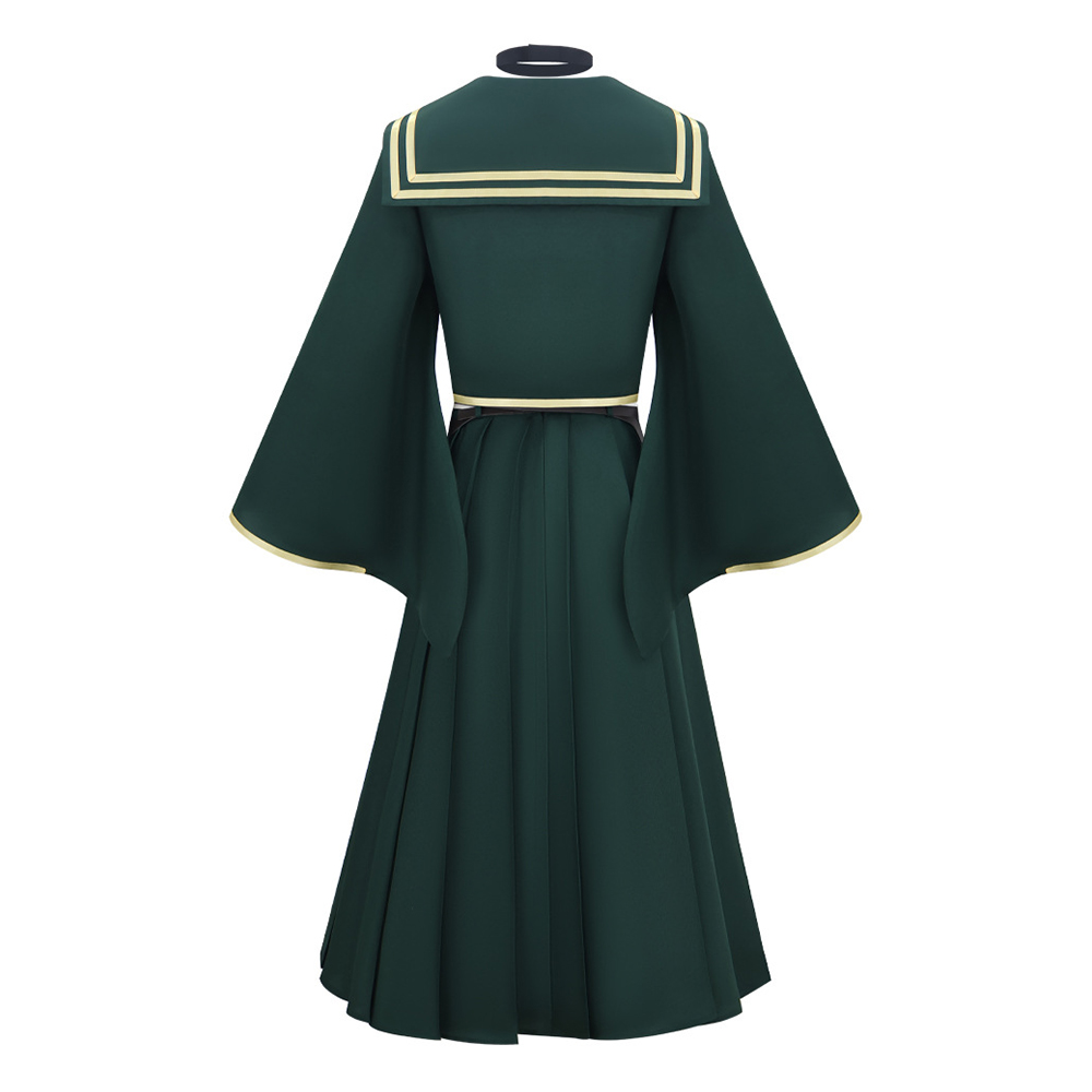 Dead Account Kiyomi Urusugawa Green School Uniform Outfit Halloween Carnival Cosplay Costume