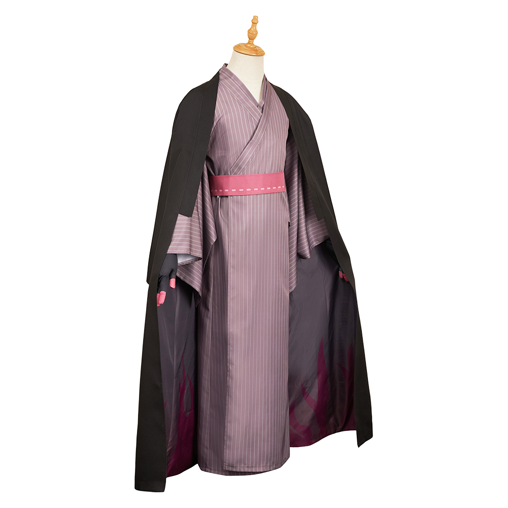 Hazbin Hotel Season 2 Alastor Black Kimono Outfit Cosplay Costume Halloween Carnival
