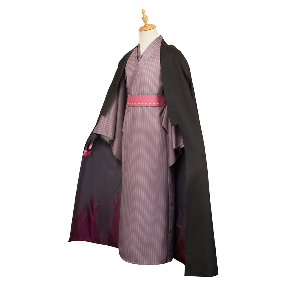 Hazbin Hotel Season 2 Alastor Black Kimono Outfit Cosplay Costume Halloween Carnival