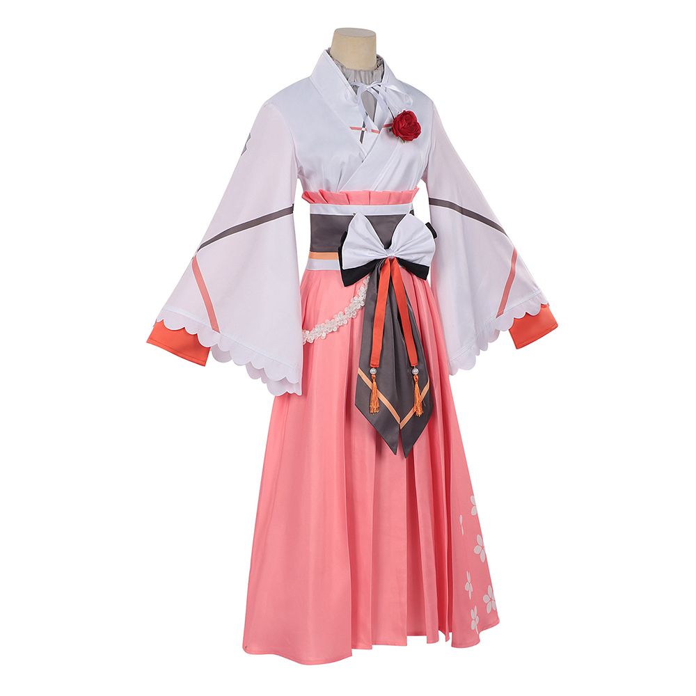 Shunkashuutou Daikousha:Haru no Mai Hinagiku Kayou Pink Outfit Halloween Carnival Cosplay Costume