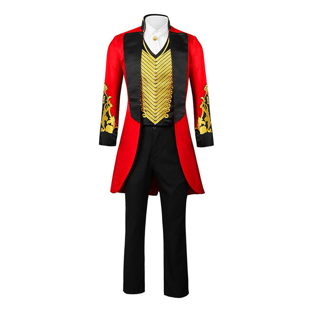 The Greatest Showman P.T. Barnum Red Outfit Halloween Carnival Cosplay Costume