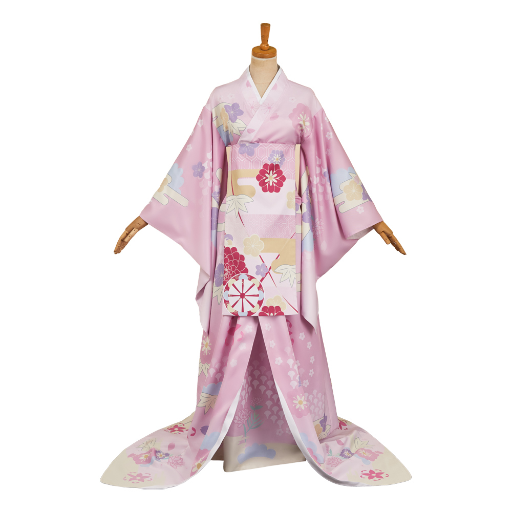 Hazbin Hotel Season 2 Angel Dust Pink Yukata Outfits Halloween Carnival Cosplay Costume