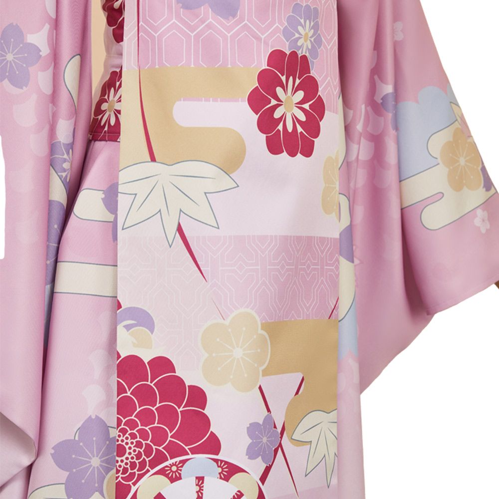 Hazbin Hotel Season 2 Angel Dust Pink Yukata Outfits Halloween Carnival Cosplay Costume