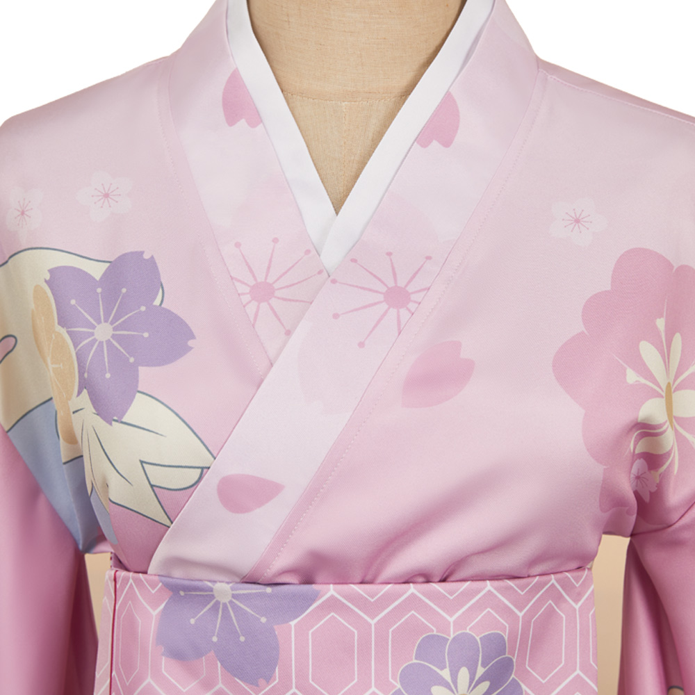 Hazbin Hotel Season 2 Angel Dust Pink Yukata Outfits Halloween Carnival Cosplay Costume