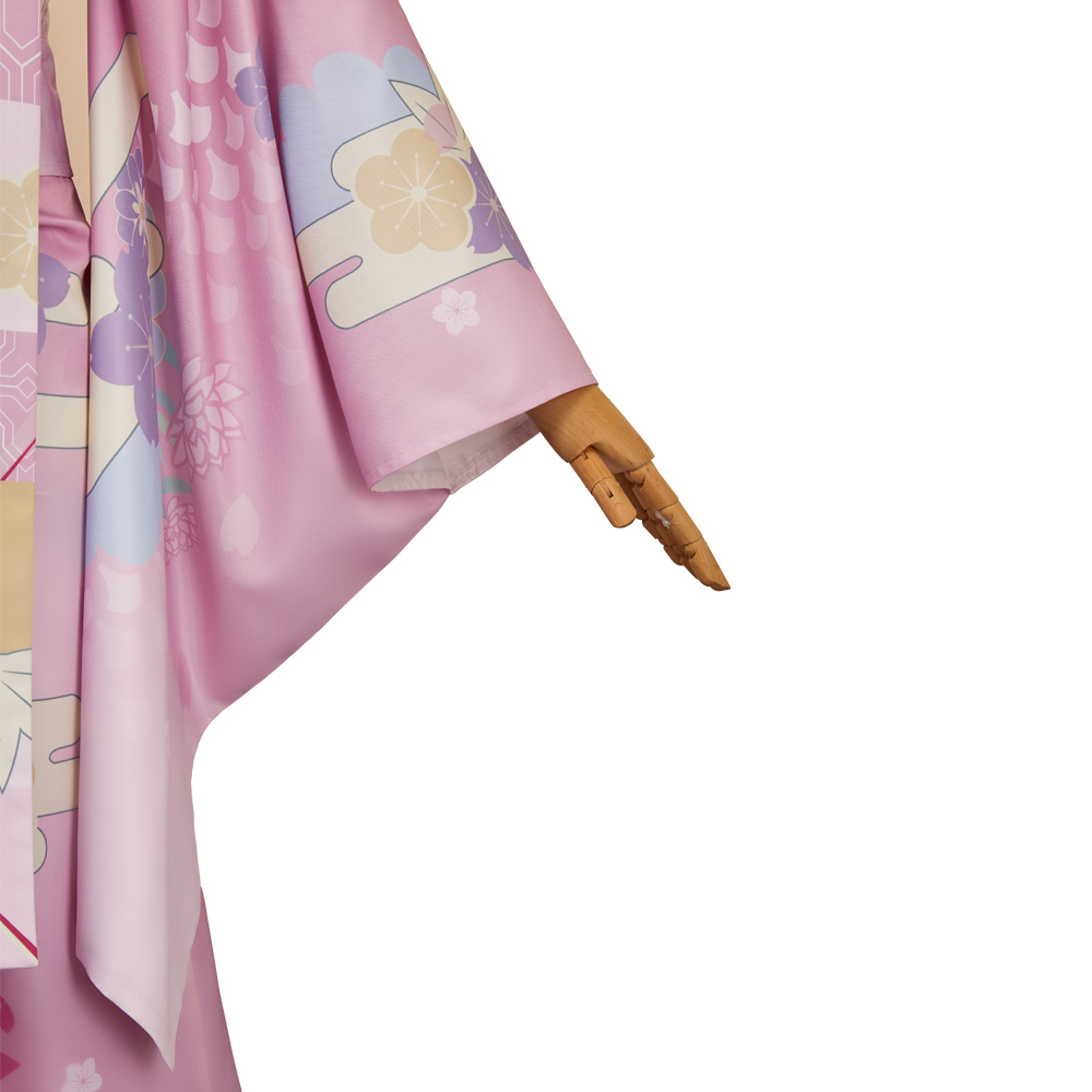 Hazbin Hotel Season 2 Angel Dust Pink Yukata Outfits Halloween Carnival Cosplay Costume