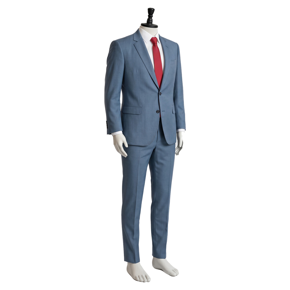 Smoking Behind the Supermarket with You Sasaki Blue Suit Halloween Carnival Cosplay Costume