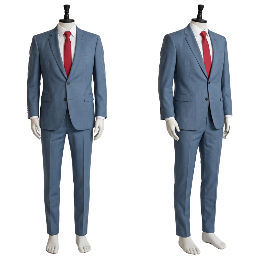 Smoking Behind the Supermarket with You Sasaki Blue Suit Halloween Carnival Cosplay Costume