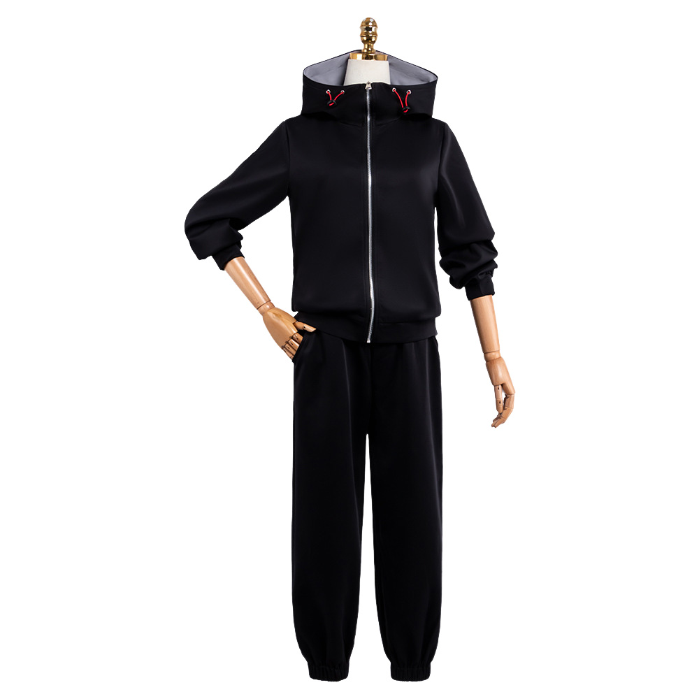 Itadori Yuji Black Sportswear Outfit Halloween Carnival Cosplay Costume