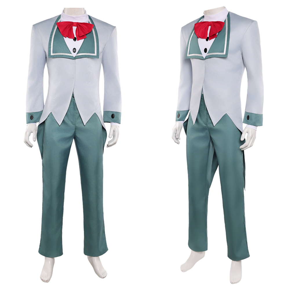 Hazbin Hotel Season 2  Vox Grey Suit Tailcoat Outfit Halloween Carnival Cosplay Costume