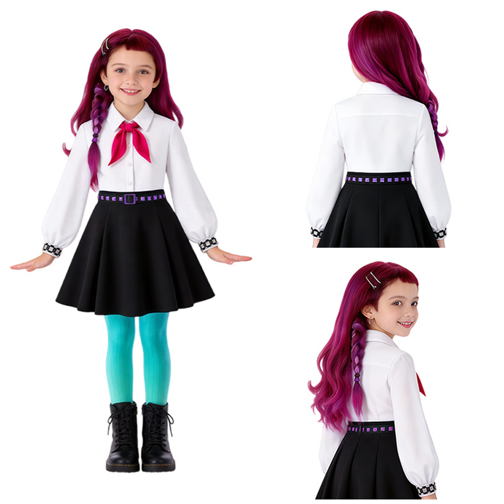 Girls' School Uniform for Children Outfits Halloween Carnival Cosplay Costume