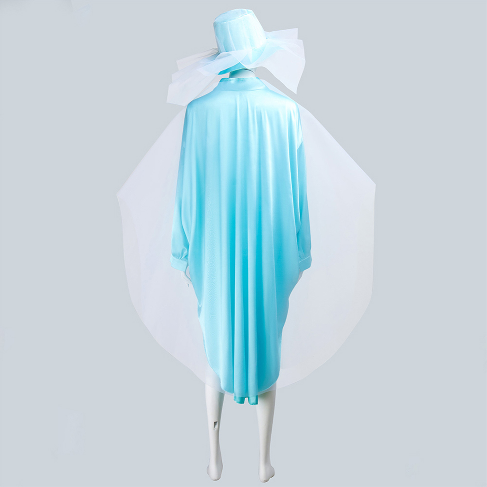 Haunted Mansion Ghost Bride Blue Outfit Halloween Carnival Cosplay Costume
