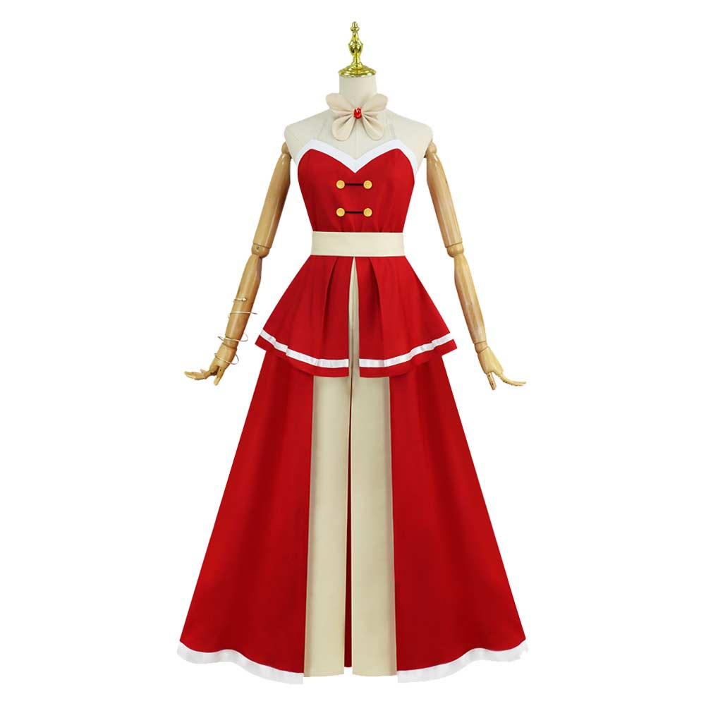Hazbin Hotel 2 Charlie Morningstar Red Dress Trousers Outfit Halloween Carnival Cosplay Costume