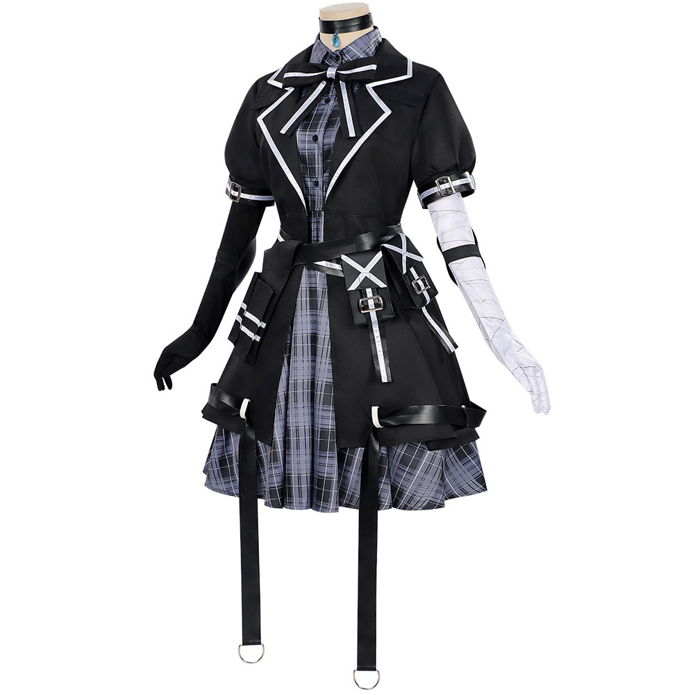 Magical Girl Witch Trials Tachibana Sherry Black Uniform Outfit Halloween Carnival Cosplay Costume