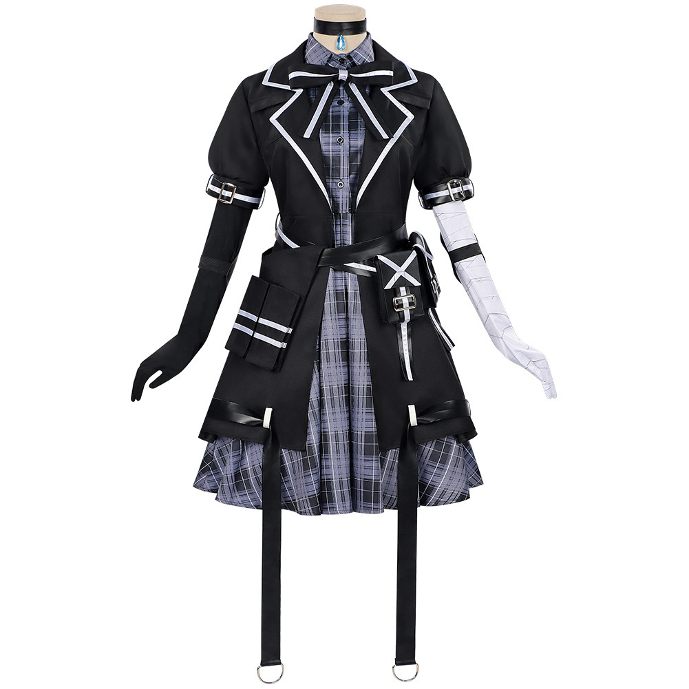 Magical Girl Witch Trials Tachibana Sherry Black Uniform Outfit Halloween Carnival Cosplay Costume
