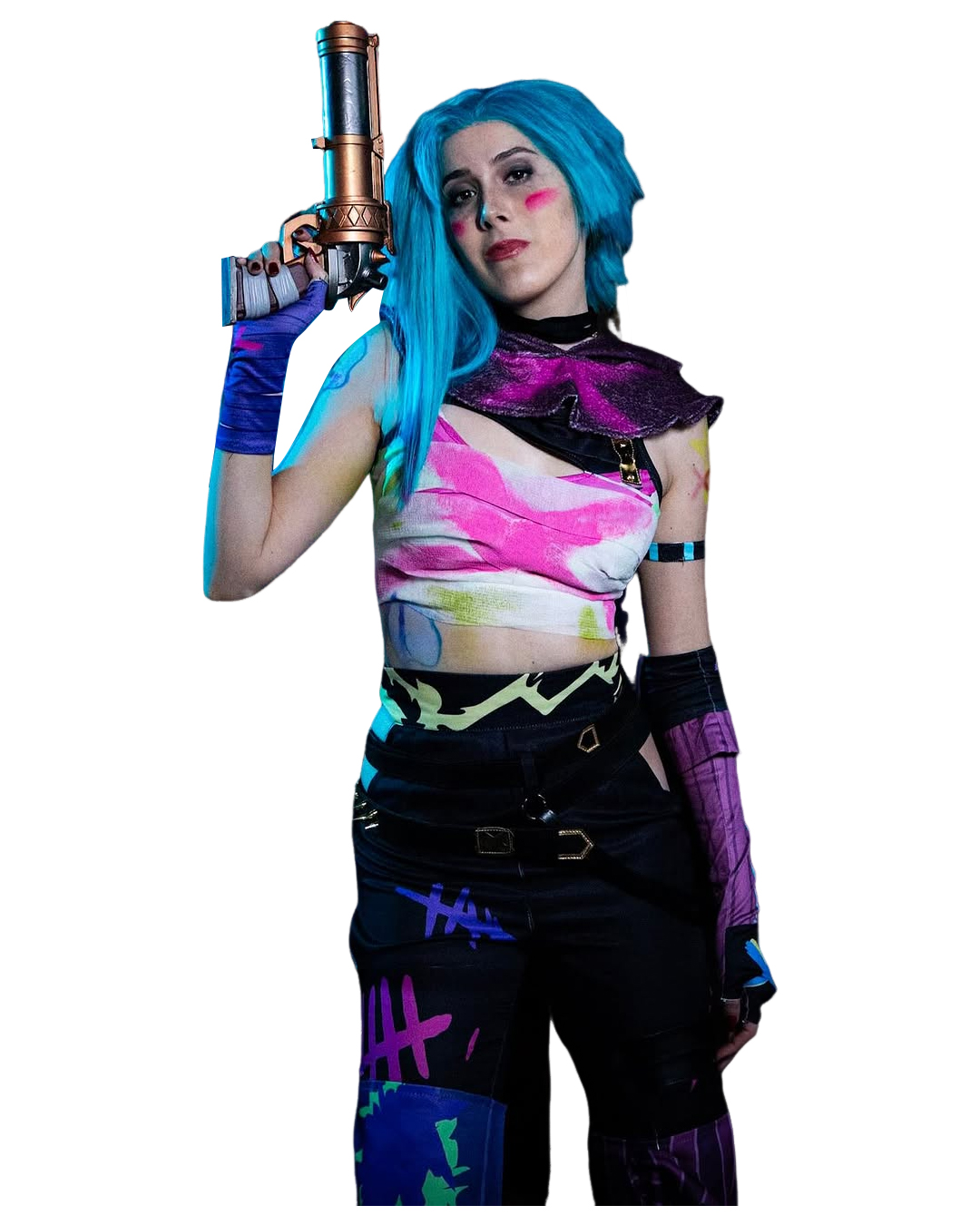 Arcane Season 2 Jinx Top Pants Outfits Halloween Carnival Cosplay Costume