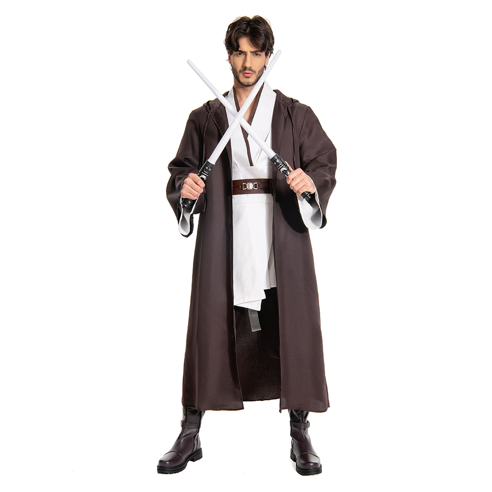 Obi-Wan Kenobi Jedi Outfits Full Set Cosplay Costume Halloween Carnival Suit
