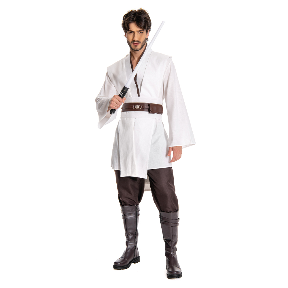 Obi-Wan Kenobi Jedi Outfits Full Set Cosplay Costume Halloween Carnival Suit