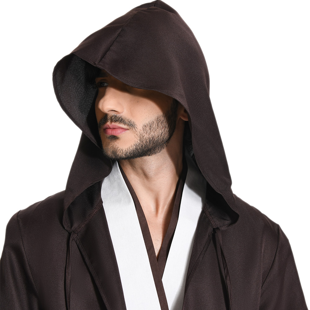 Obi-Wan Kenobi Jedi Outfits Full Set Cosplay Costume Halloween Carnival Suit