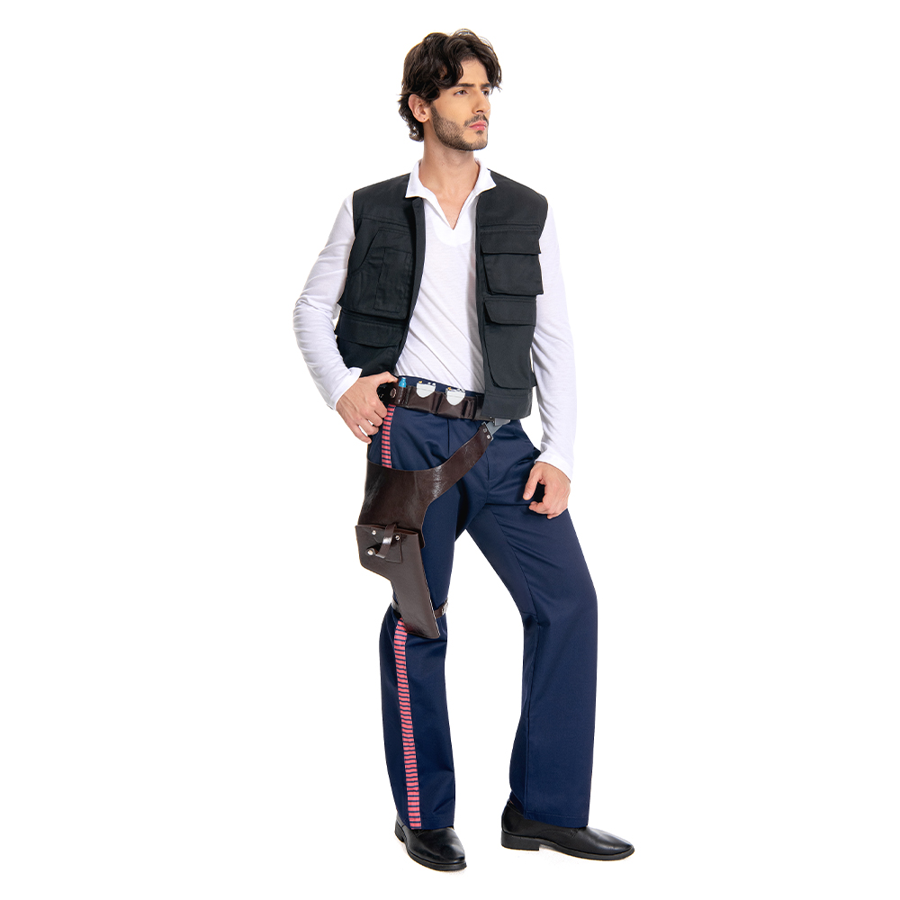 Star Wars ANH A New Hope Han Solo Costume Vest Shirt Pants