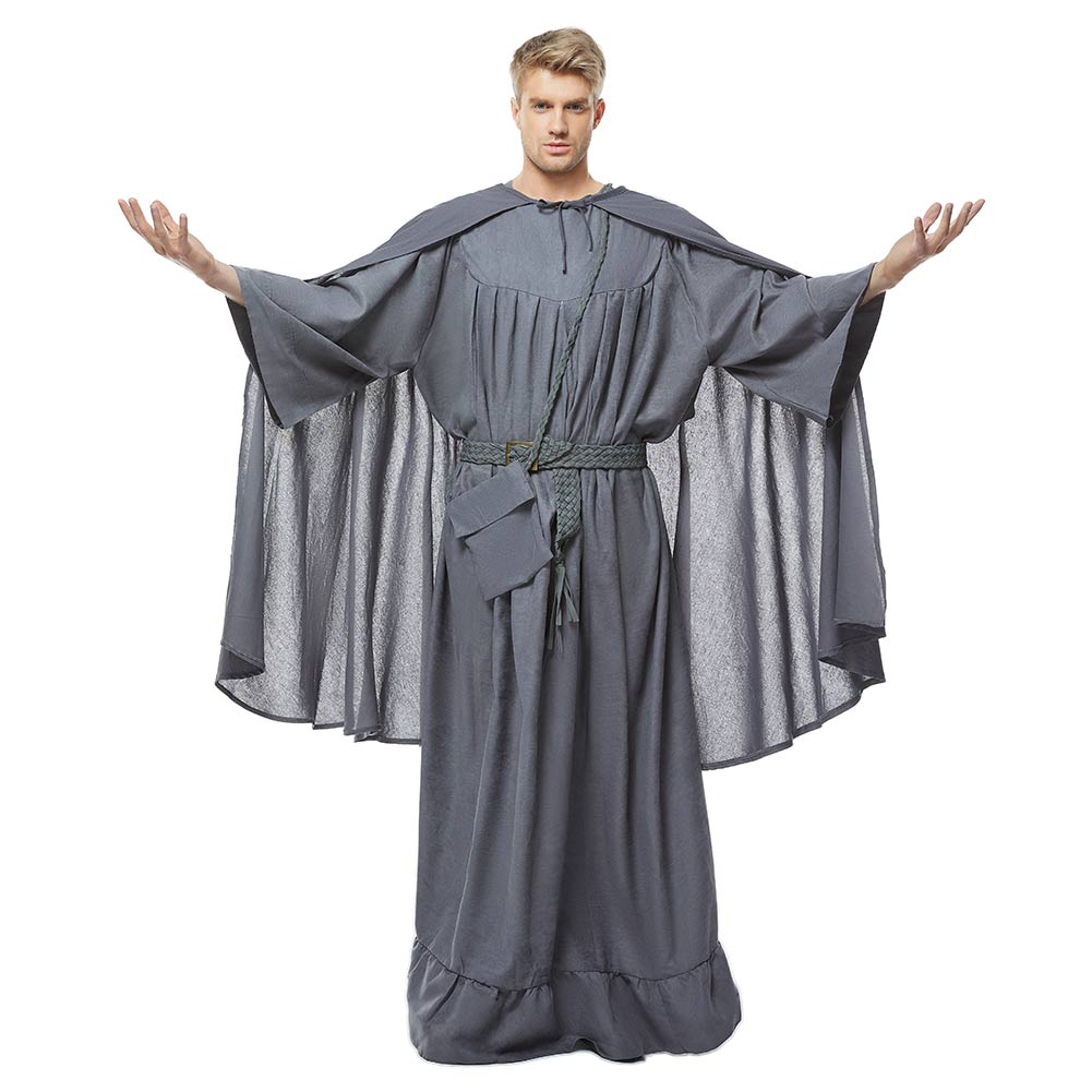 The Lord Of The Rings Gandalf the Grey Robe Outfits Halloween Cosplay Costume