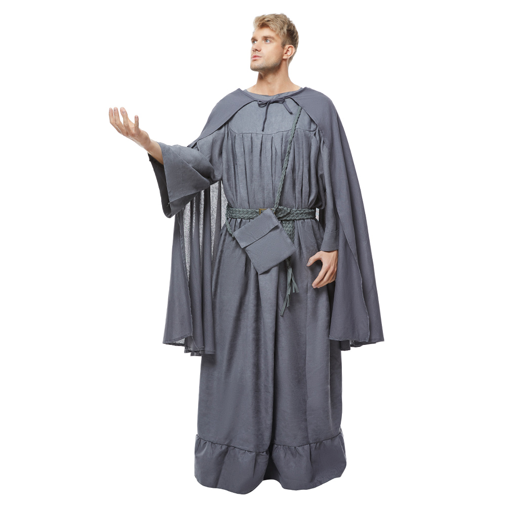 The Lord Of The Rings Gandalf the Grey Robe Outfits Halloween Cosplay Costume