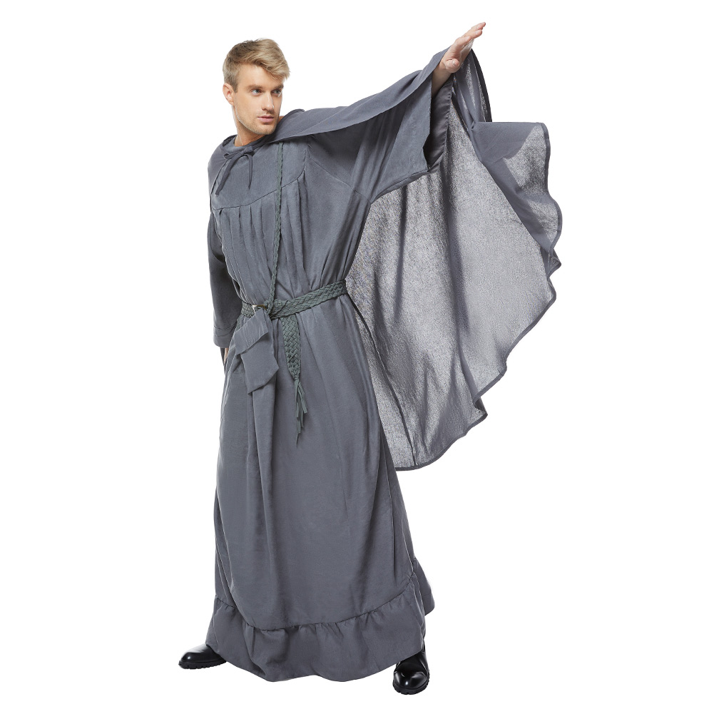 The Lord Of The Rings Gandalf the Grey Robe Outfits Halloween Cosplay Costume