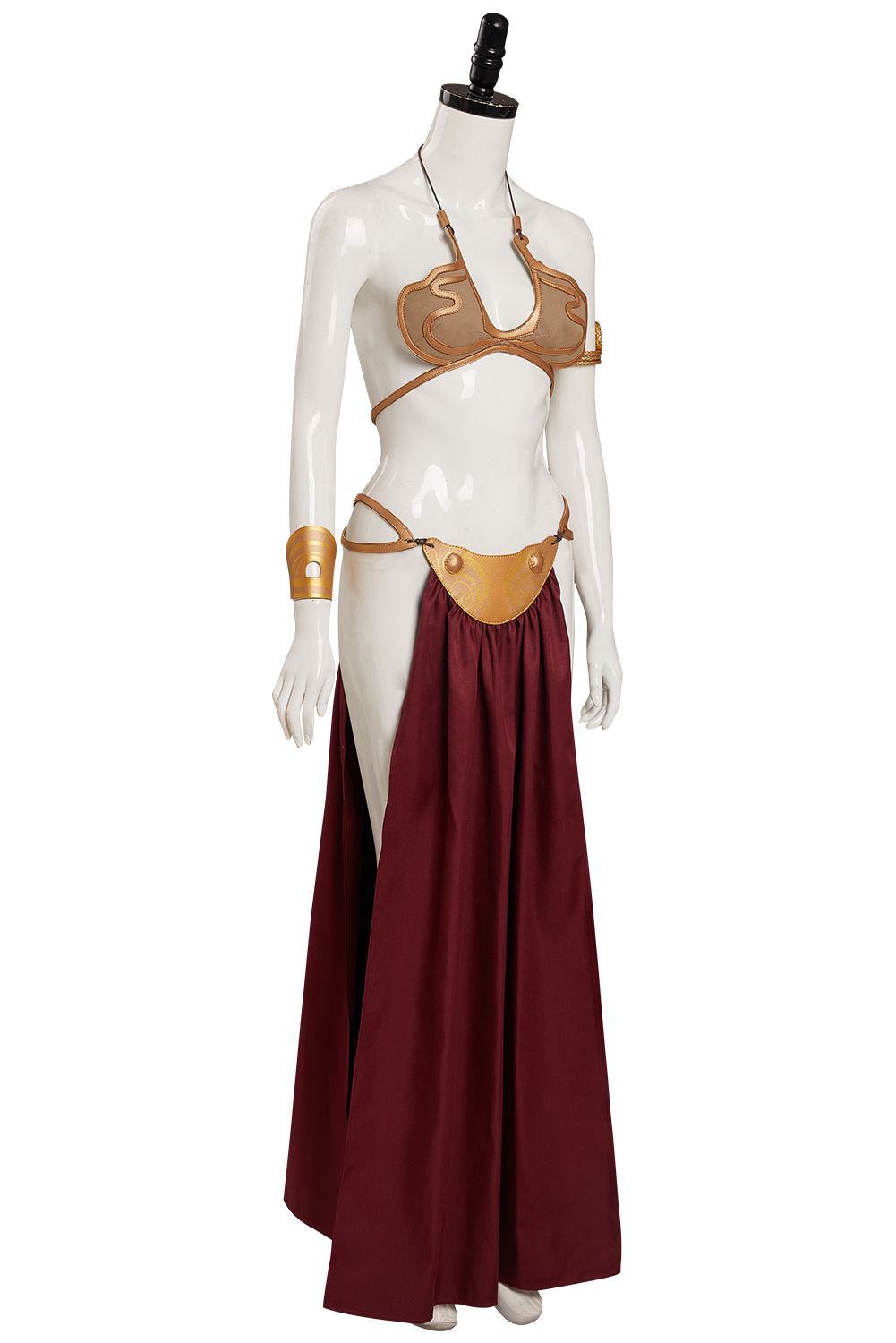 Movie Leia Metal Cosplay Costume Outfits Halloween Carnival Suit