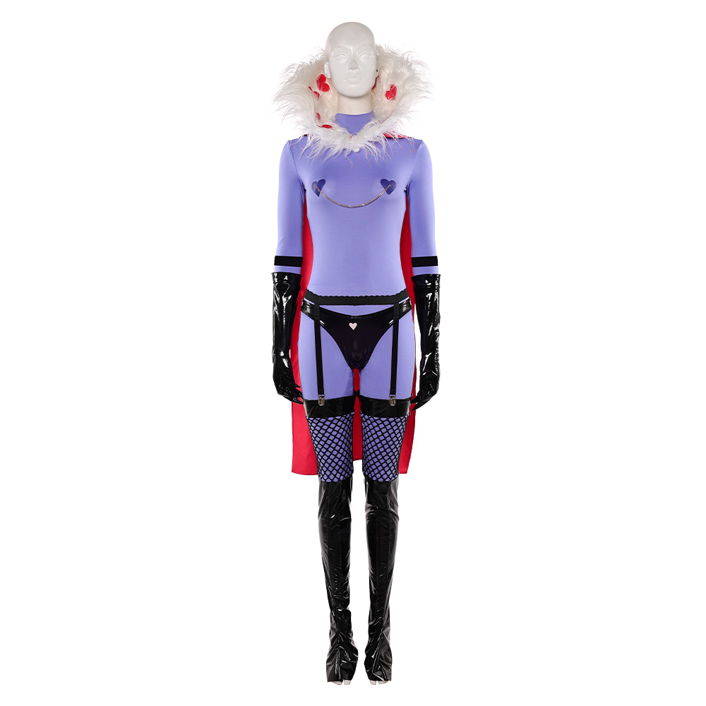 Hazbin Hotel Season 2 Valentino Purple Cloak Outfit Halloween Carnival Cosplay Costume