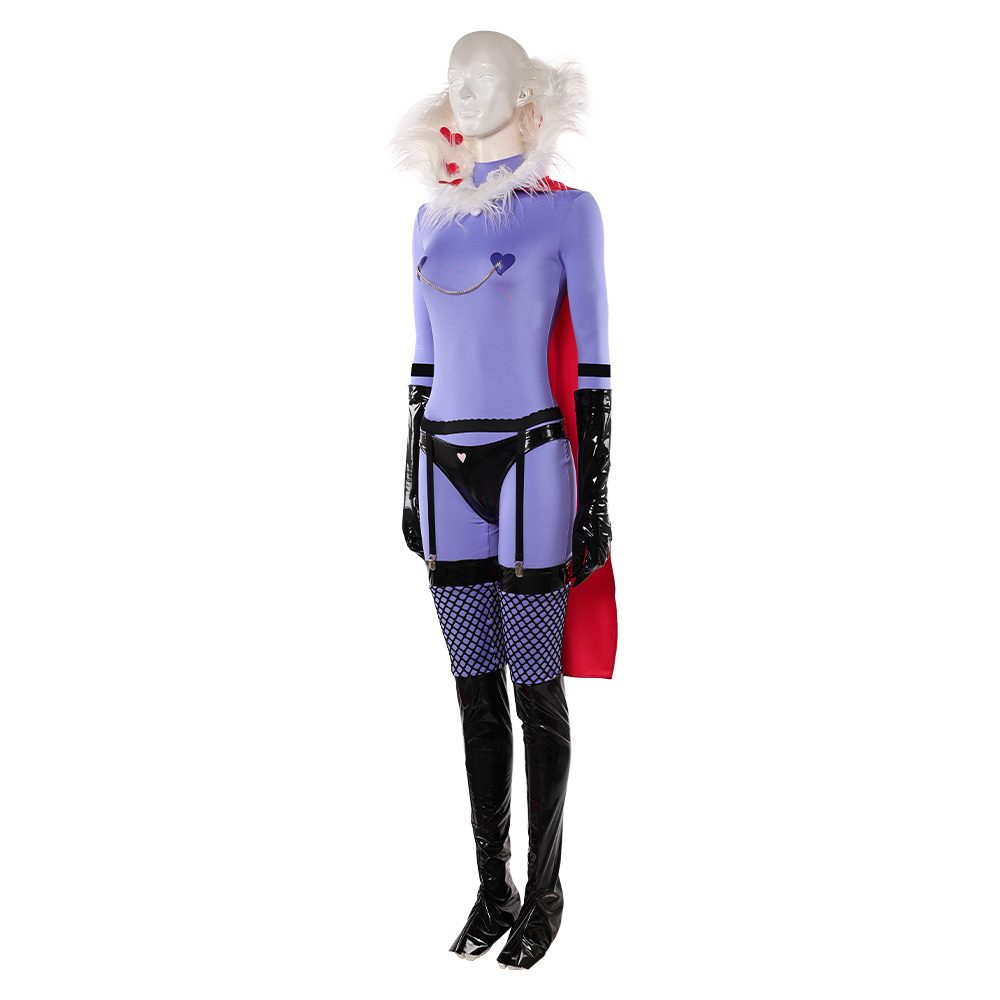 Hazbin Hotel Season 2 Valentino Purple Cloak Outfit Halloween Carnival Cosplay Costume
