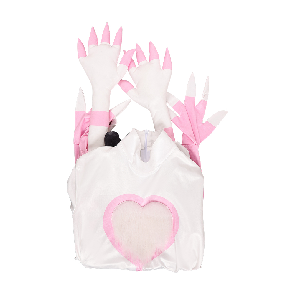 Hazbin Hotel Season 2 Angel Dust Pink White Outfit Milk Silk Halloween Carnival Cosplay Costume 