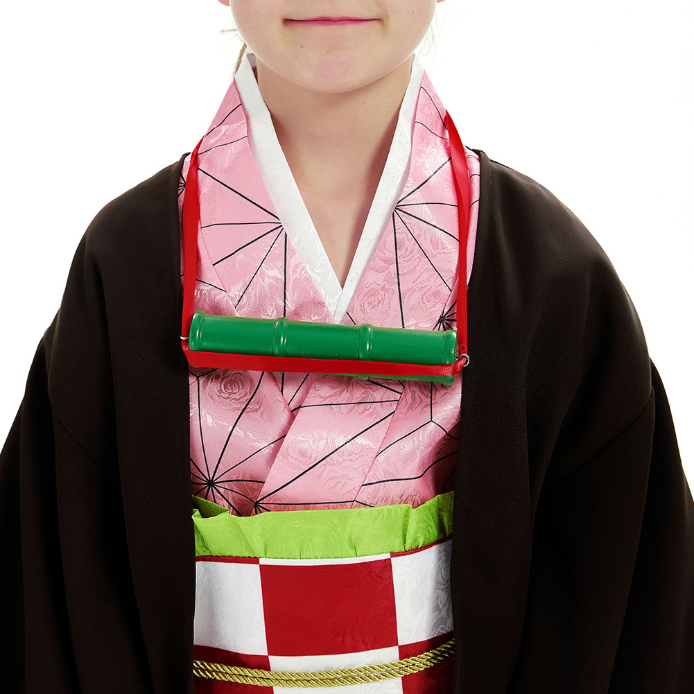 Demon Slayer:Kitsune no yaiba Nezuko Kamado Kids Children Outfits Festival Christmas Carnival Party Cosplay Costume