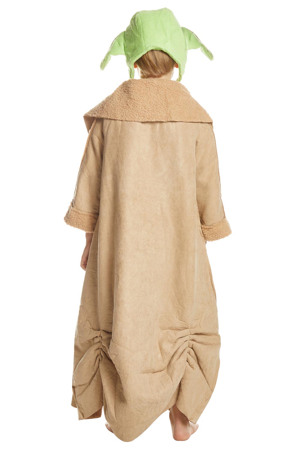 TV The Mando -Baby Yoda Robe Hat Outfits Halloween Carnival Suit Cosplay Costume For Kids
