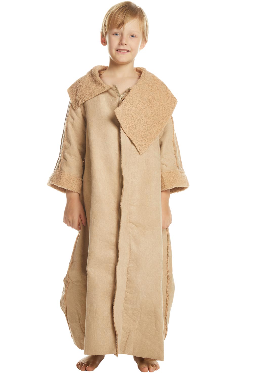 TV The Mando -Baby Yoda Robe Hat Outfits Halloween Carnival Suit Cosplay Costume For Kids